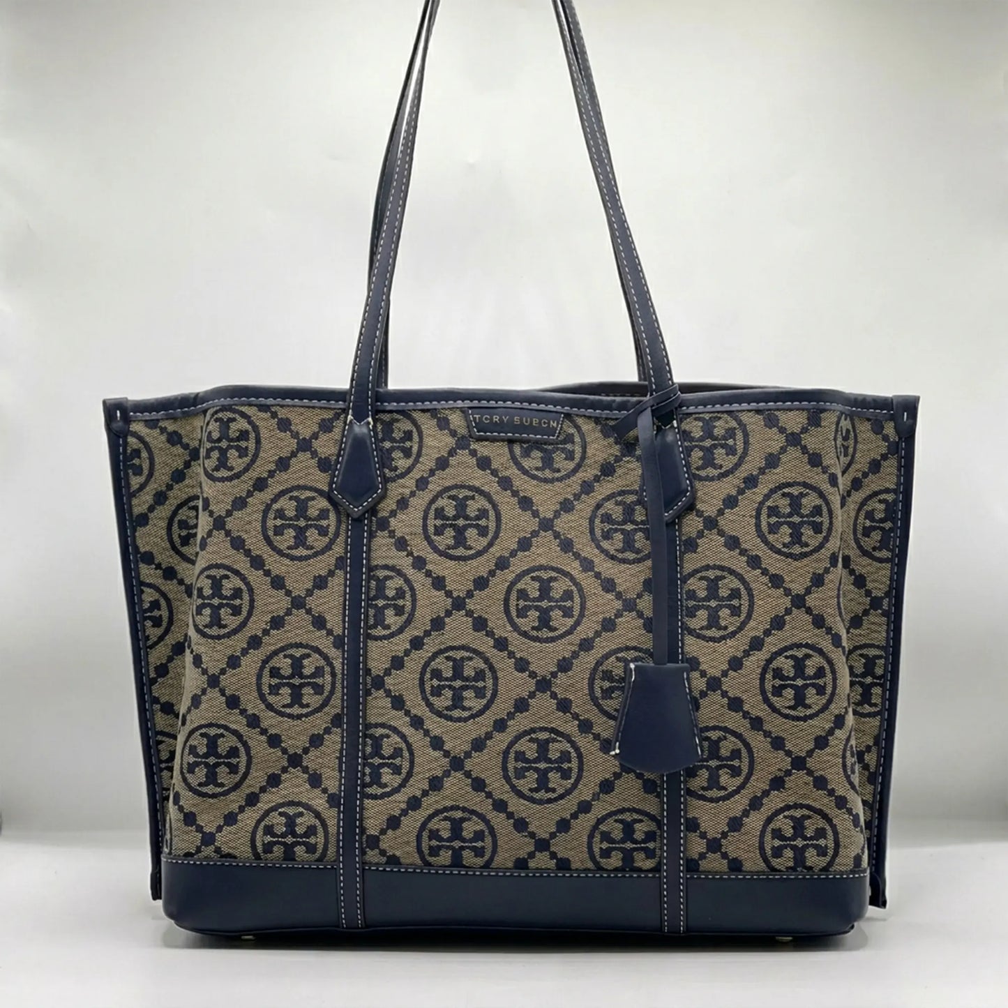 Tory Burch T Monogram Large Jacquard Tote Bag Hazel