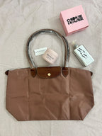 Longchamp Tote Large - Pink (WITH BRAND LOGO)