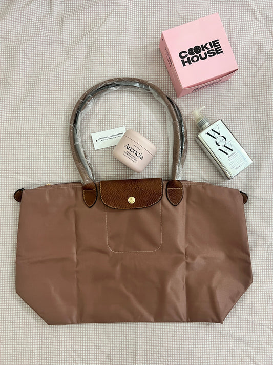Longchamp Tote Large - Pink (WITH BRAND LOGO)