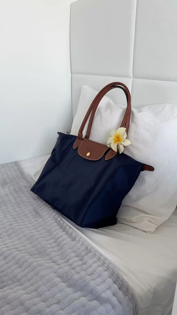 Longchamp Tote LARGE - Blue (WITH BRAND LOGO)