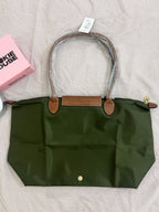 Longchamp Tote Large - Olive Green (WITH BRAND LOGO)