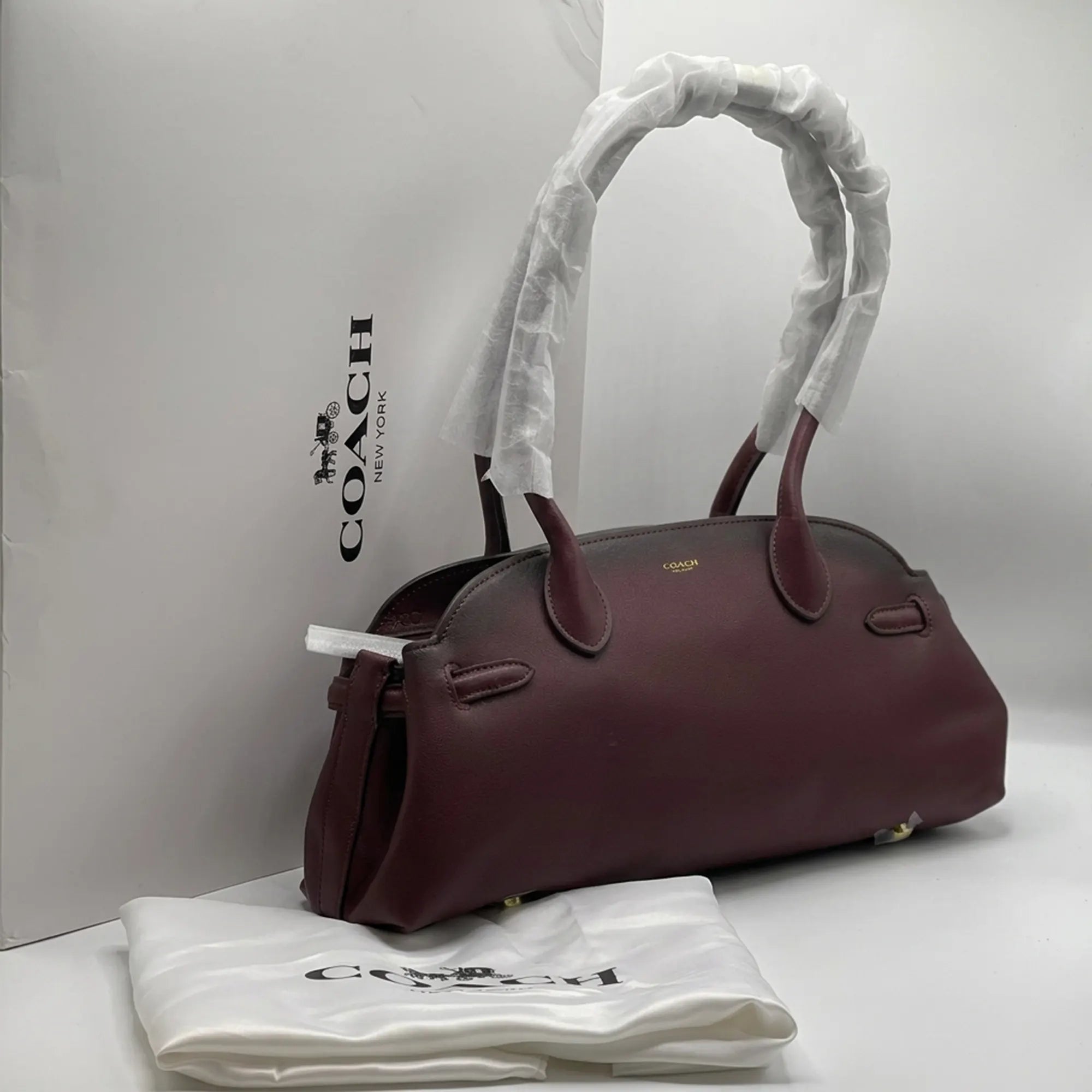 COACH Empire 34 Leather Shoulder Bag