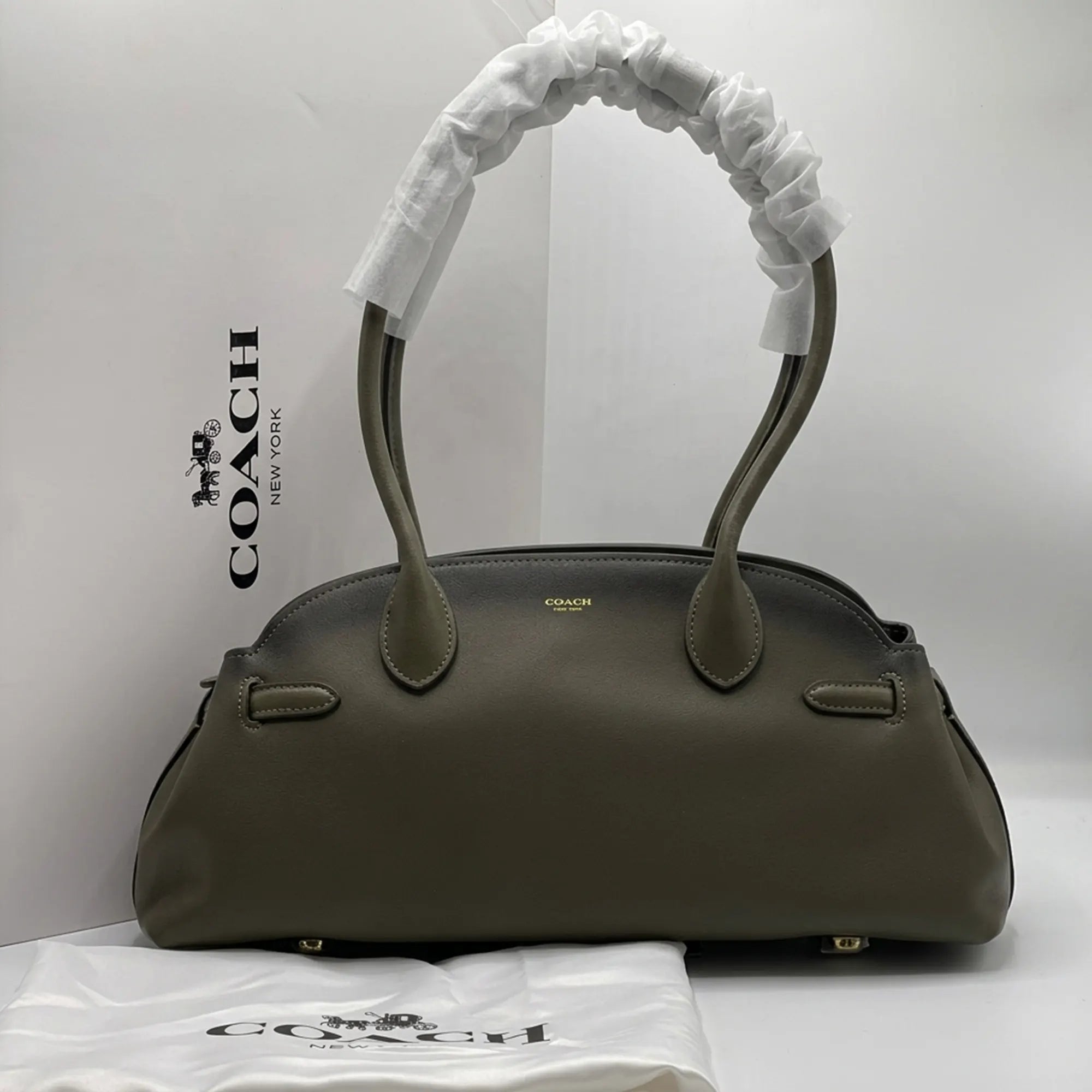 COACH Empire 34 Leather Shoulder Bag