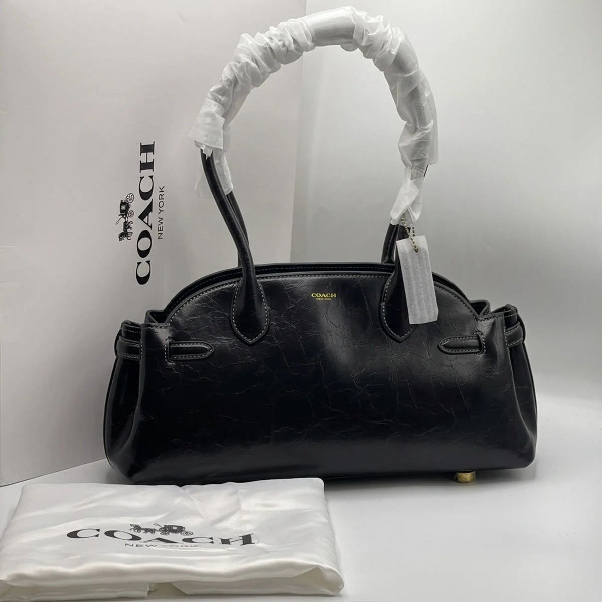 COACH Empire 34 Leather Shoulder Bag