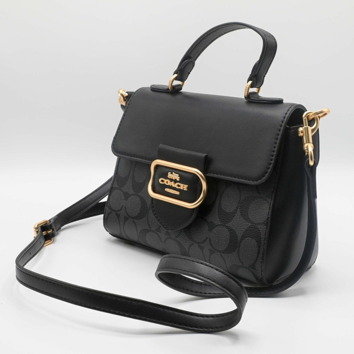 COACH TOP SHOLDER BAG Black