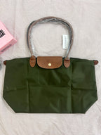 Longchamp Tote Large - Olive Green (WITH BRAND LOGO)