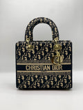 Dior LADY HAND BAG - Black Oblique