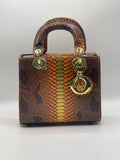 Dior LADY HAND BAG - Black & Trendy Brown