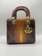 Dior LADY HAND BAG - Black & Trendy Brown