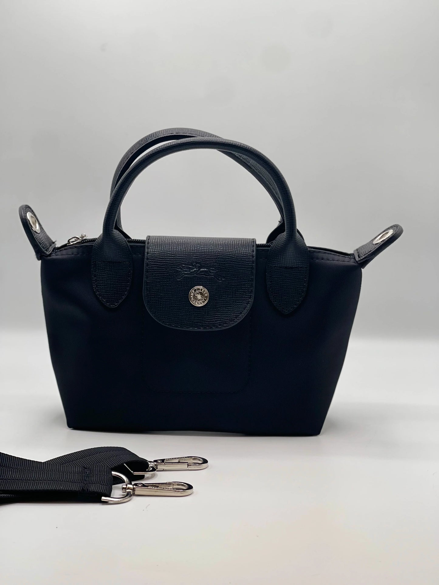 LCH Le Pliage Xtra Top Handle Bag XS - Frosted Black