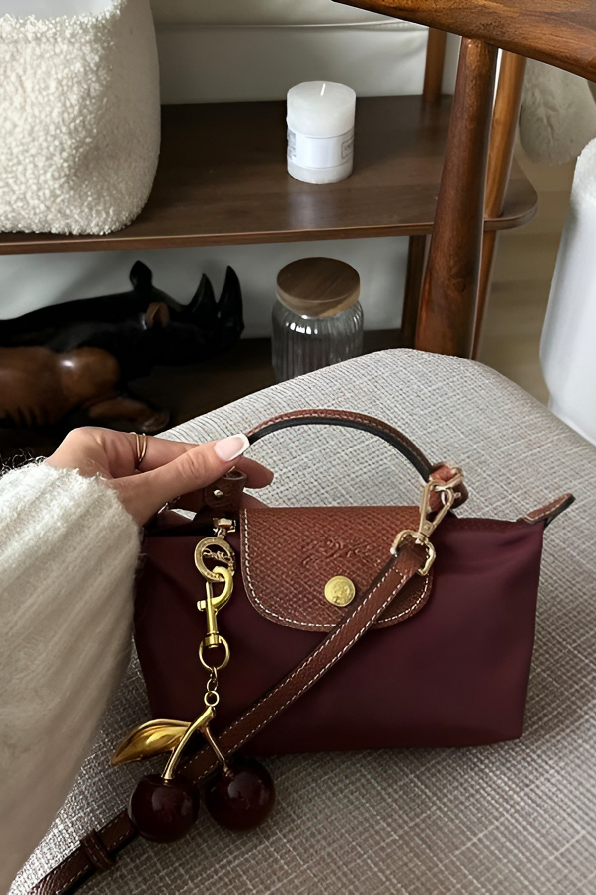 Longchamp Crossbody Bag with Strap (WITH BRAND LOGO)