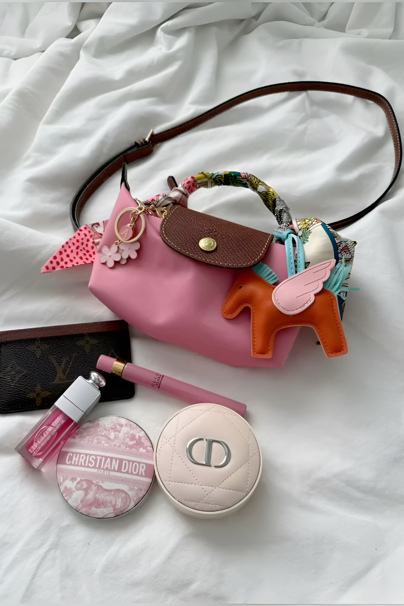 Longchamp Crossbody Bag with Strap (WITH BRAND LOGO)