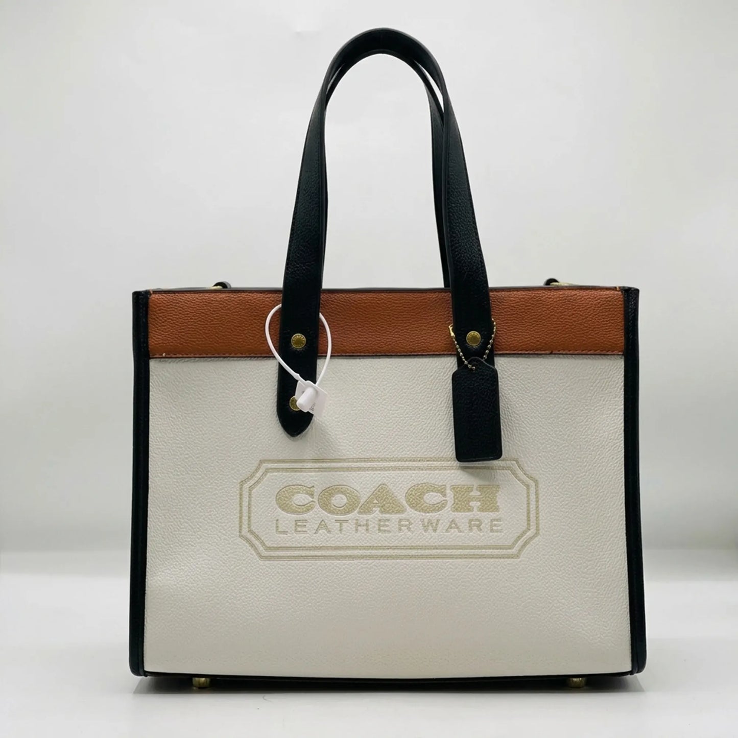 COACH Field Tote 30 Bag in Color block with COH Badge