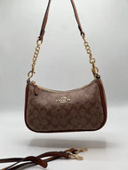 COACH Teri Shoulder Bag Brown