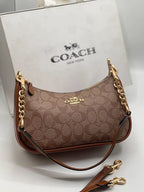 COACH Teri Shoulder Bag Brown