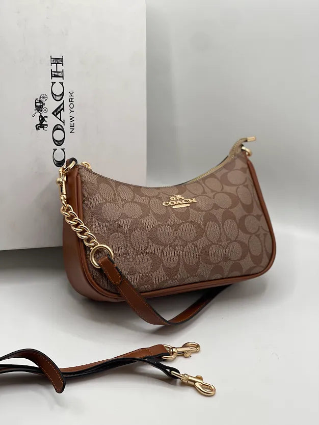 COACH Teri Shoulder Bag Brown
